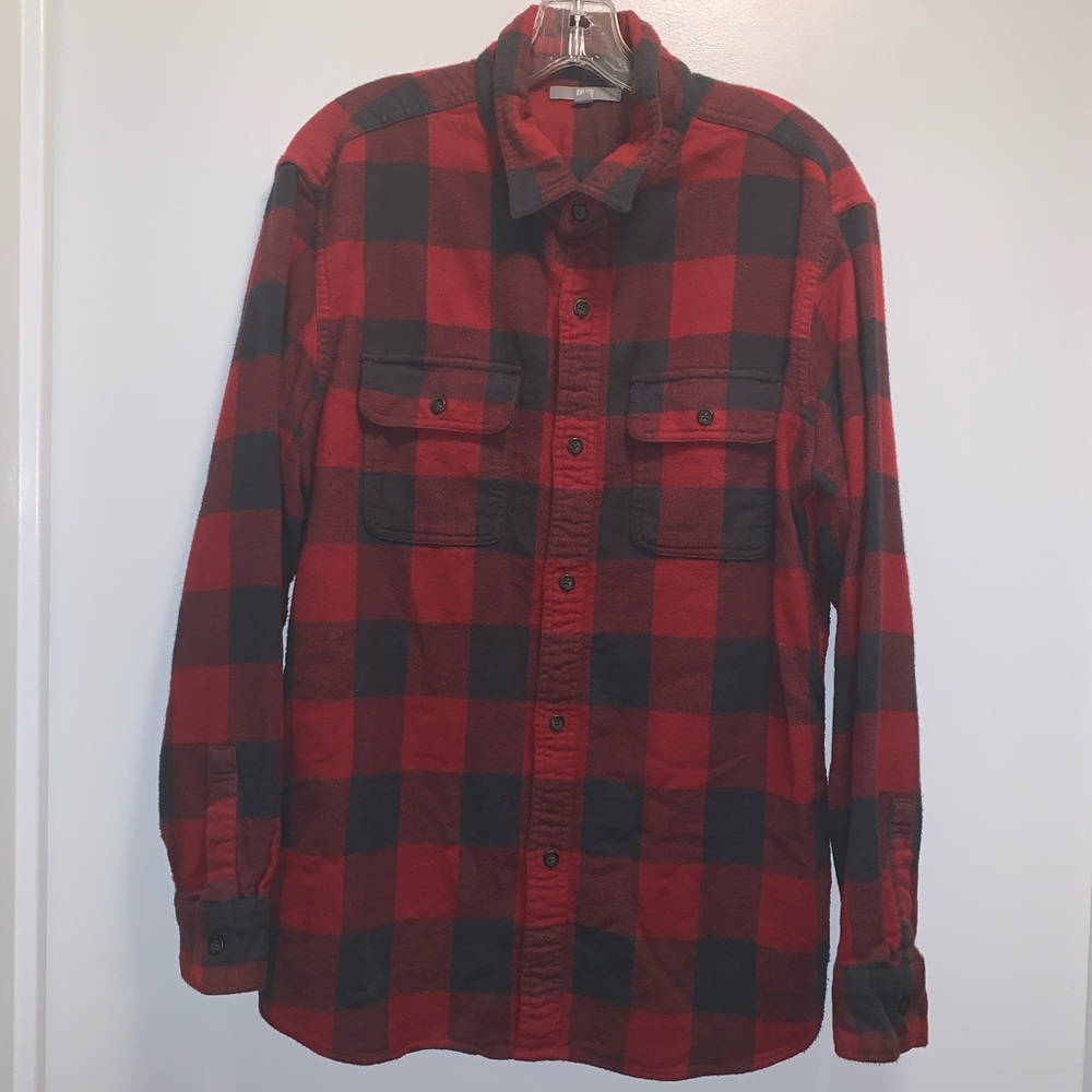 Uniqlo men’s thick plaid button down size XL